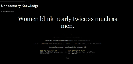 Unnecessary Knowledge