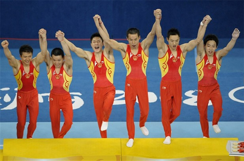 China Men's Gymnastics Team Gold
